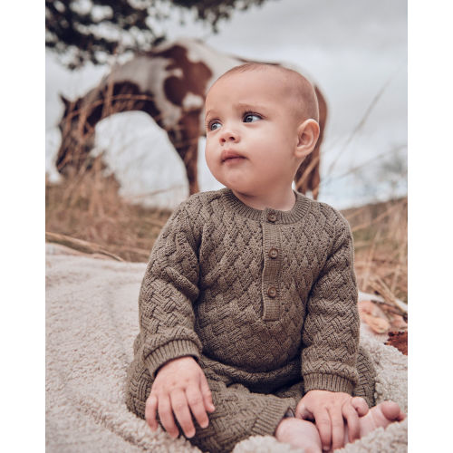Baby Organic Cotton Sweater Knit Jumpsuit - Little Planet | Carter's