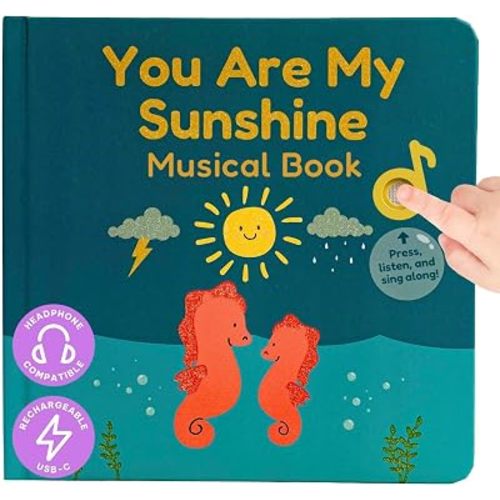 Cali's Books You are My Sunshine Music Book for Toddlers 1-3 Years Old