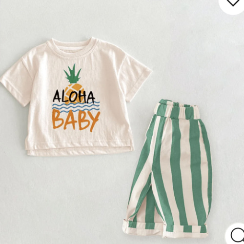 ALOHA Baby 2-Piece Pineapple Set