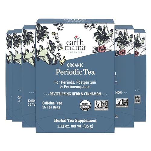 Earth Mama Organic Periodic Tea | Herbal Tea to Support Hormone Balance, Reproductive and Menstrual Cycle Health | 96 Teabags | Caffeine Free & Non-GMO