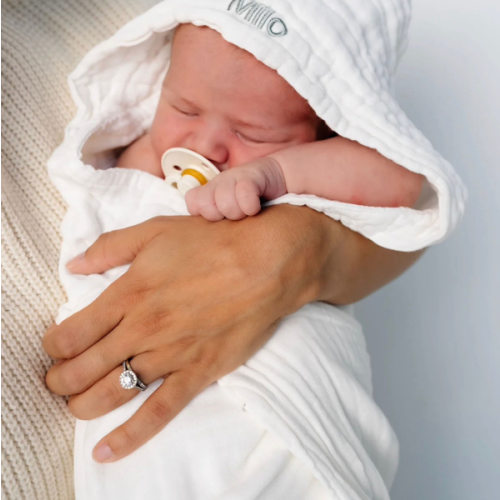 Bath - Baby/Toddler Hooded Towel - White