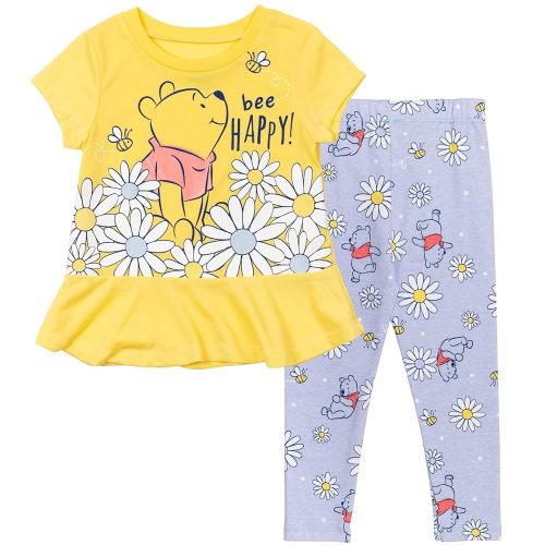 Disney Vampirina Raya and the Last Dragon Lion King Winnie the Pooh Girls T-Shirt & Leggings Outfit Set Infant to Big Kid