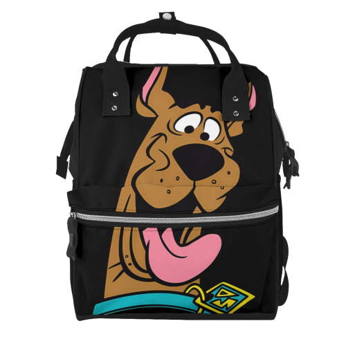 Scooby-Doo Mummy Diaper Bag Backpack Casual Shoulder Bags Travel Hiking Outdoor Pack Mummy Backpack