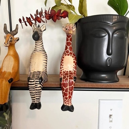 Welljourn Sitting Zebra Shelf Decor - Shop