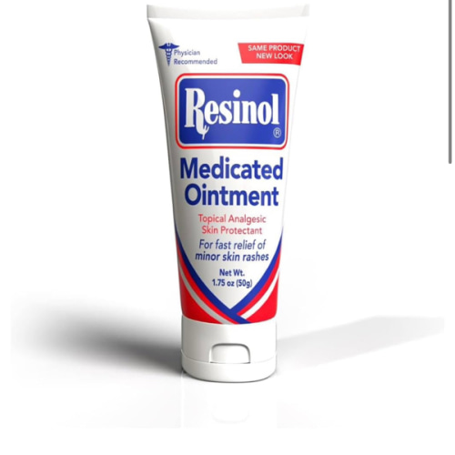 Resinol Medicated Ointment For Itch Relief And Protection Of Skin Rashes and Irritations, 1.75 Ounce Tube