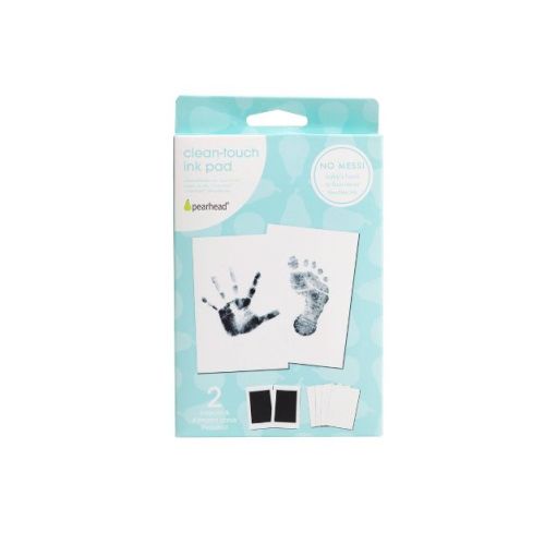 Pearhead Clean-touch Print Pad - Black - 2pk
