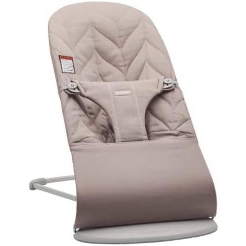 BabyBjörn Bouncer Bliss, Cotton Petal Quilt, Sand Gray