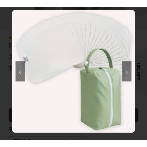 Reusable Cotton Wipes - 20 Pack With Garden Travel Pod