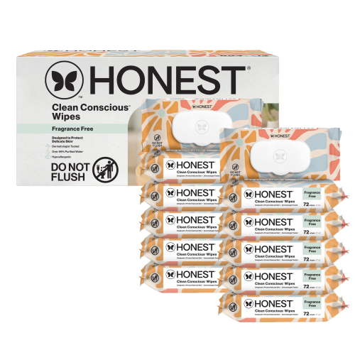 The Honest Company Clean Conscious Wipes, Sunburst, 864 Count