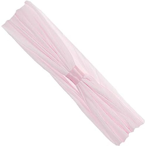 Wee Ones Baby Girls' Add-a-Bow Soft Stretch Nylon Baby Band, Light Pink, 0-6 Months