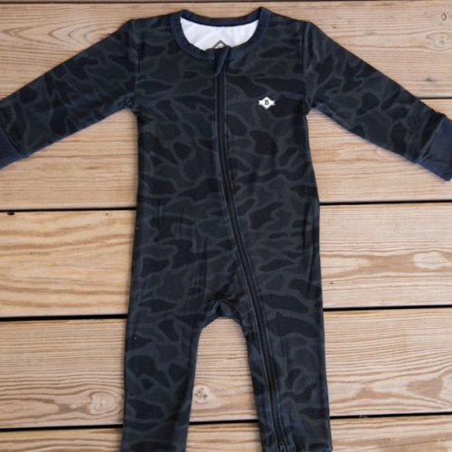 Baby Zip Up - Black Camo – BURLEBO