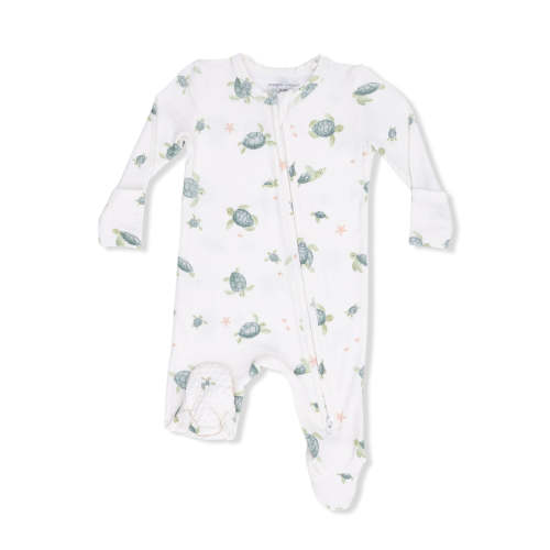 2-Way Zip Footie, Sea Turtles