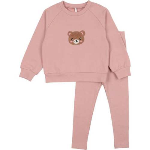 Bear Sweatsuit, Pink - Pouf | Maisonette