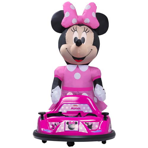 Free Shipping! Flybar 6V Minnie Mouse Air Rider Kids Inflatable Ride-on Bumper Car with Remote Control