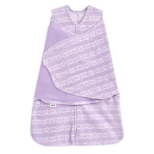 HALO Micro-Fleece Sleepsack Swaddle, TOG 3.0, Heartline, Newborn, 0-3 Months