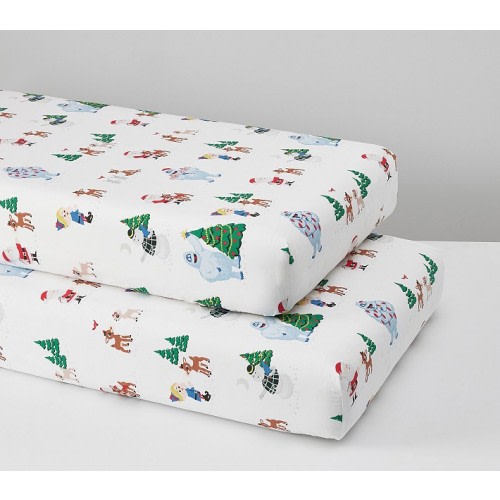 Rudolph® Organic Crib Fitted Sheet
