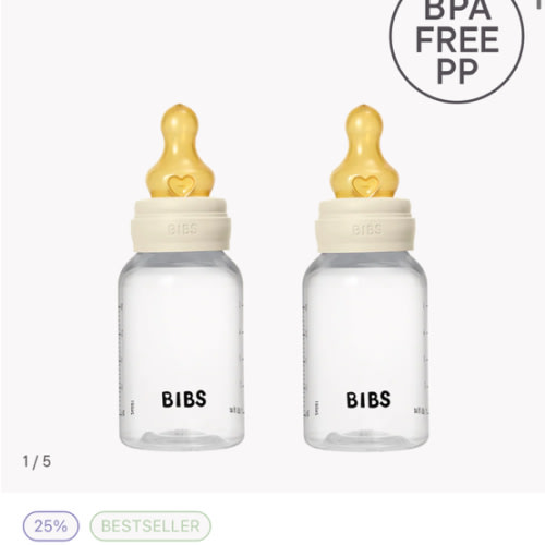 5oz Latex Baby Bottle Set: Lightweight & Natural Feeding – Bibsworld store US