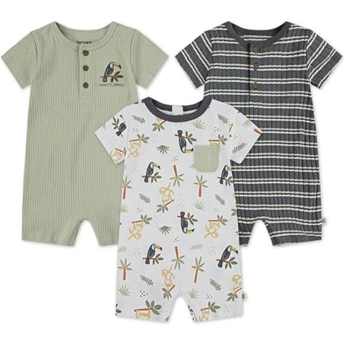 HUGGIES Baby Multi-pack Short Sleeve Romper