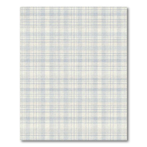ODIKA Light Blue Plaid Area Rug