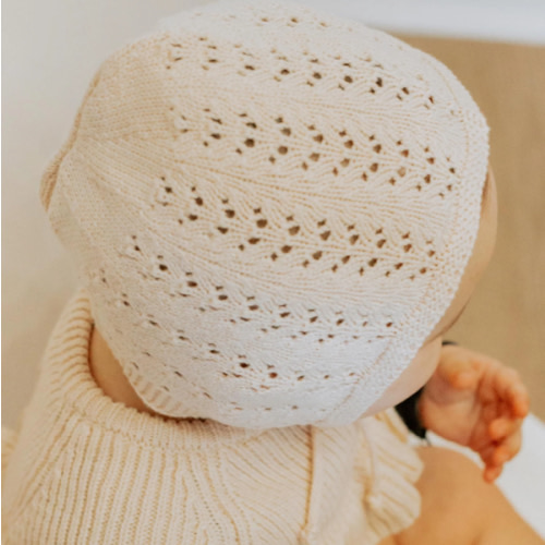 Jamie Knit Bonnet – Olive and Cradle