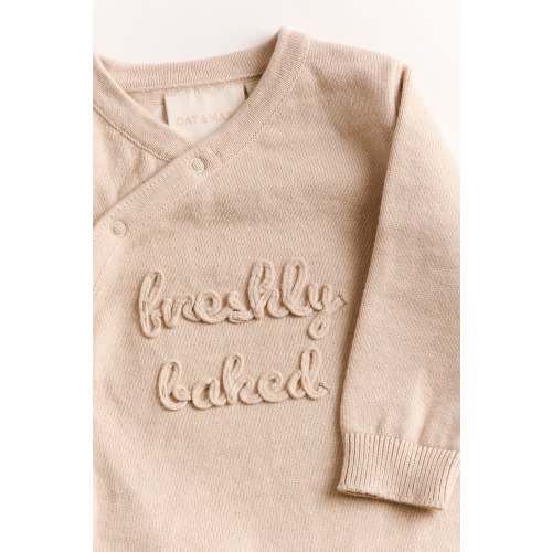 Freshly Baked Knitted Applique All in One – Oat & Marl