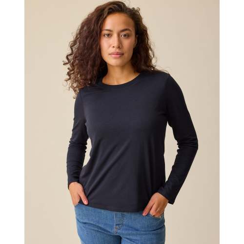 Modal Long Sleeve Nursing T-shirt | Deep Burgundy – Kindred Bravely