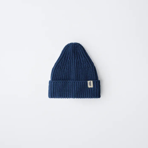 KNIT BEANIE WITH LABEL - Bluish | ZARA United States