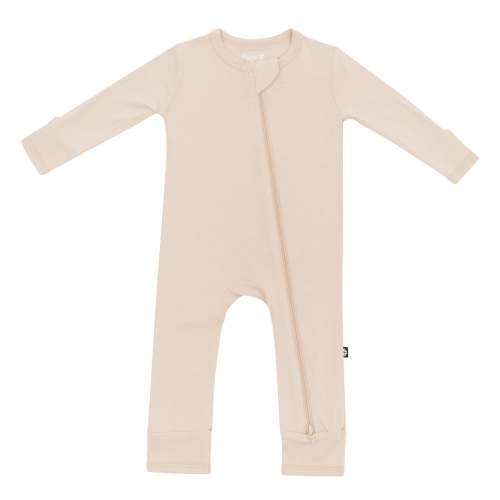 Zippered Romper in Bisque