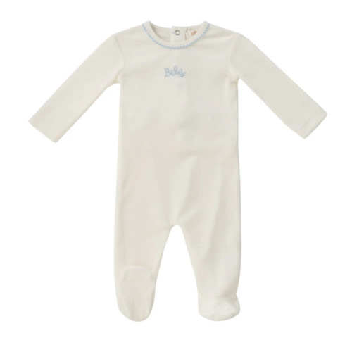 KIPP Bebe Romper - White Blue – KIPP™ Collection