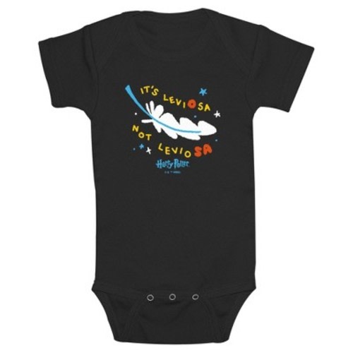 Infant's Harry Potter It's Leviosa Doodles Bodysuit - Black - 24 Months