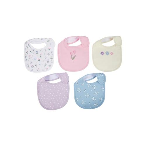 5 Pack Bibs - Floral - Floral - One Size