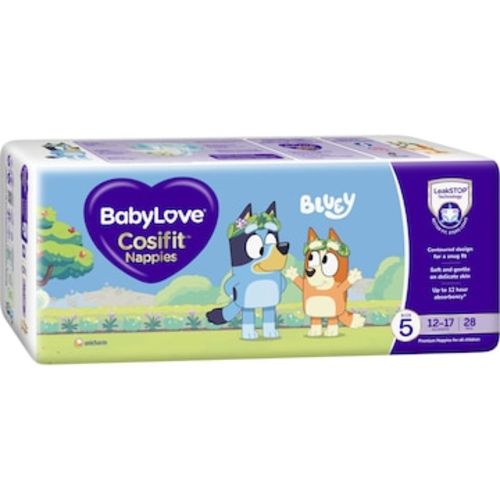 BabyLove Cosifit Nappies Size 5 (12-17kg) 28 pack | Woolworths