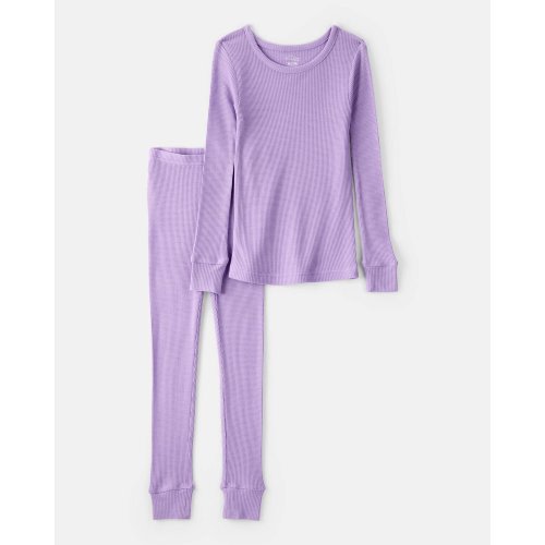 Toddler Girl PurelySoft Long-Sleeve 2-Piece Pajamas - Purple | Carter's