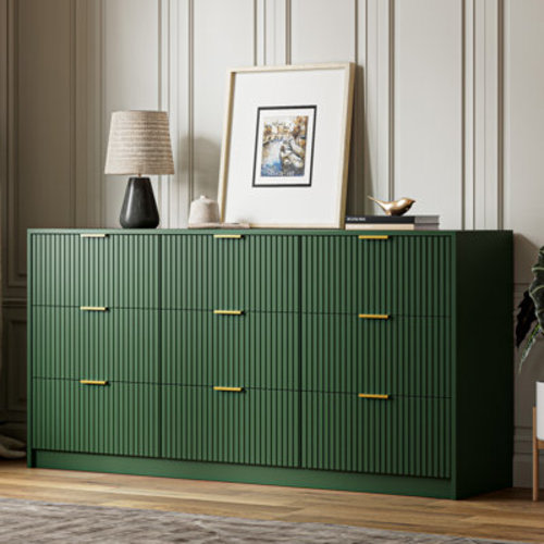 Mercer41 Aphan 9 - Drawer Dresser, 63" W & Reviews | Wayfair