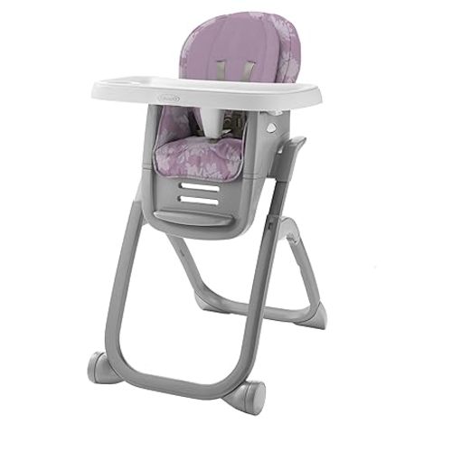 Graco® DuoDiner DLX Highchair, 6 Stages of Use – Infant to Baby High Chair, Infant to Toddler Booster Seat, Youth Stool, 5 Adjustable Height Positions, Lilac Mod