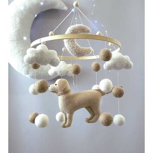 Mobile dog, golden retriever mobile, fawn retriever, mobile Labrador retriever, mobile baby Dog, mobile in the crib, gender-neutral mobile