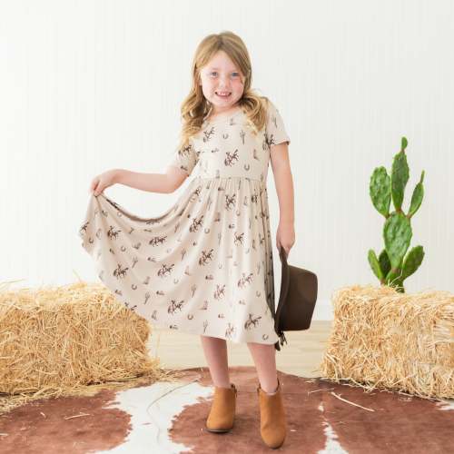 Twirl Dress in Classic Cowboy (4T or 5T)