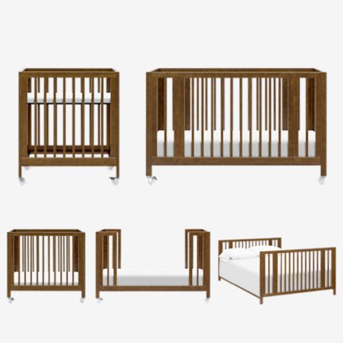 Babyletto Rolli 9-in-1 Convertible All-Stages Crib with Bassinet & Toddler Bed Kits