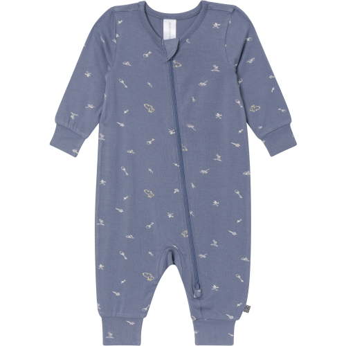 Modern Moments by Gerber Baby Neutral Super Soft Viscose Two-Way Zip Coverall, Sizes Newborn - 24 Months
