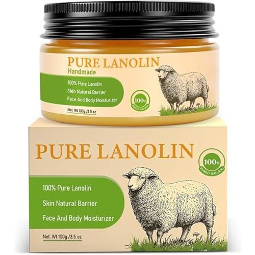Pure Lanolin Face Balm, Skin Moisturizing Cream, Firming Soothing Improving Skin Creating Protective Film Anti-wrinkle, Daily Moisturizer Face Cream Fights Dry Skin For SkinCare