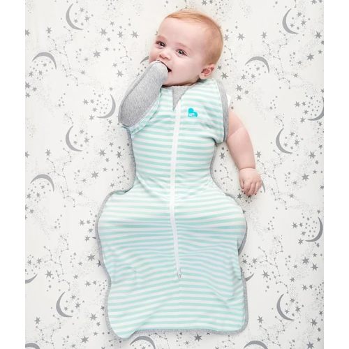 Love to Dream Swaddle Up Transition Swaddle, Patented Zip-Off Wings, Gently Help Baby Transition from Being Swaddled to Arms Free When Showing Signs of Rolling, 1.0 TOG, 13-19 lbs, Mint
