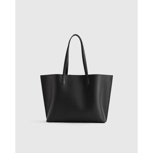 Italian Leather Triple Compartment Shopper Tote