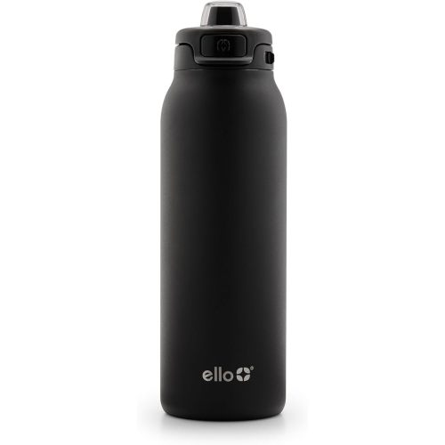 Ello Pop & Fill Insulated Stainless Steel Water Bottle with Quick Fill Lid, Leakproof Locking, Sip or Chug Spout, BPA-Free, Double Wall Vacuum Insulated for Sports, Travel & School- 22oz / 32oz / 40oz