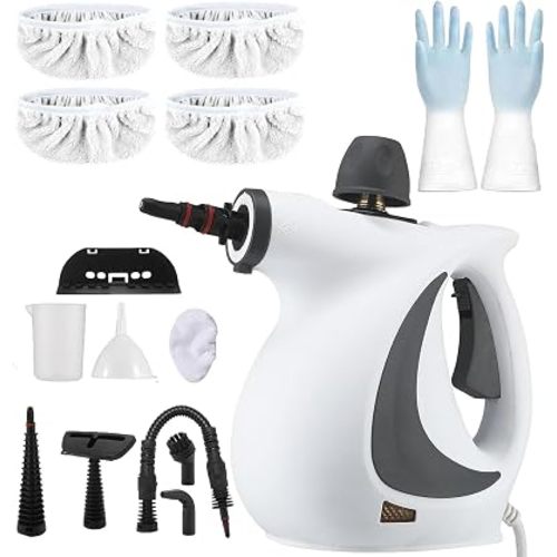 Handheld Steam Cleaner, Portable Cordless Pressure Washer, Pressurized Handheld Multi-Surface Natural Lightweight for Tile, Sink, Stove, Windows, Upholstery, Car Home