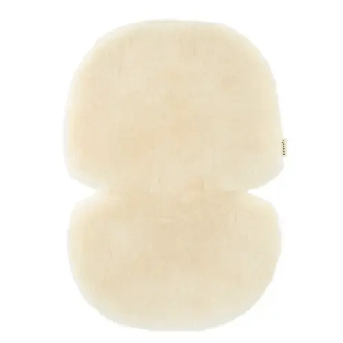 BINIBAMBA Milk Sheepskin Buggy Liner for Prams