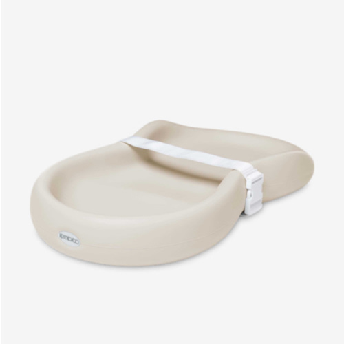 Keekaroo Peanut Changer Baby Vanilla– The Original Made in USA Easy-to-Clean Changing pad and The only Shell Over Foam, Fully Water Repellant