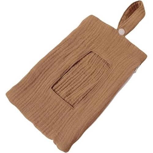 Baby Wipe Holder Portable Wipe Dispenser Strollers Storage Bag Container Double Layer Travel Carry Case for Diapers