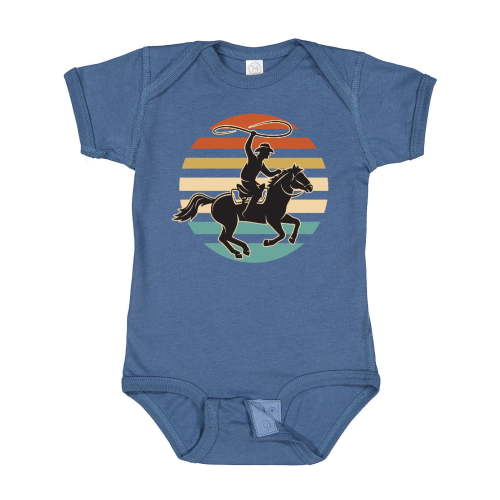 Inktastic Rodeo Team Roping Cowboy Boys or Girls Baby Bodysuit