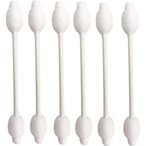 Baby Cotton Swabs, Organic Chlorine-Free Safety Swabs for Kids or Newborn Babies, 100% Biodegradable Gentle Baby Qtips, Cruelty-Free & Hypoallergenic Children Cotton Buds (4 packs of 55 ct. Total 220)