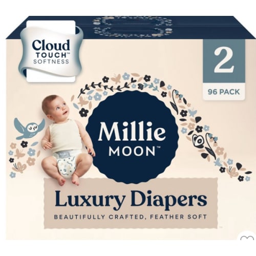 Millie Moon Luxury Disposable Diapers - sizes 1 and up